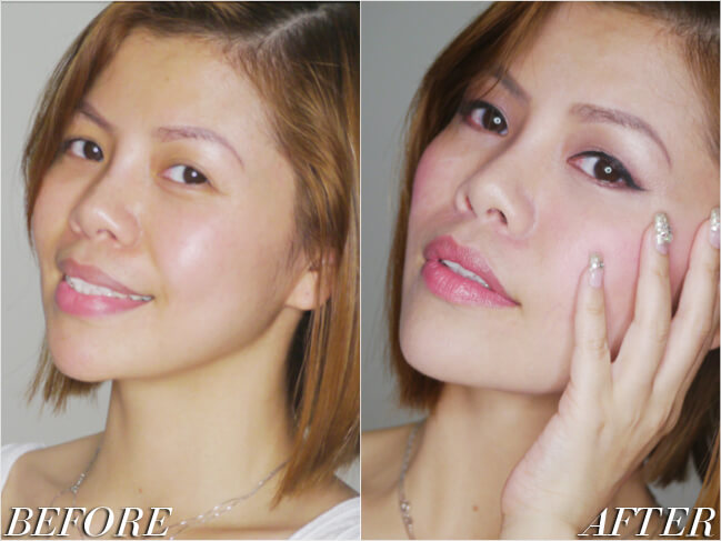 Crystal-Phuong-natural-make-up-before-and-after