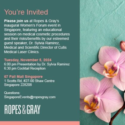 Dr. Sylvia is the Keynote Speaker at Ropes and Gray’s Inaugural Women’s Forum